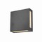 Z-Lite Quadrate 2 Light Outdoor Wall Sconce, Black & Sand-blast glass 572B-BK-LED - alternate 2